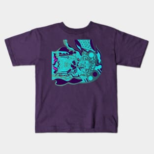 mayan pakal astronaut in alien suit ecopop Kids T-Shirt